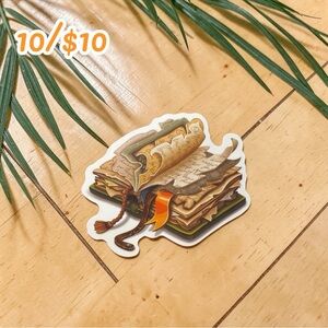 Vintage Spell Book Sticker – Antique Journal Decal Dark Academia Bookish Sticker